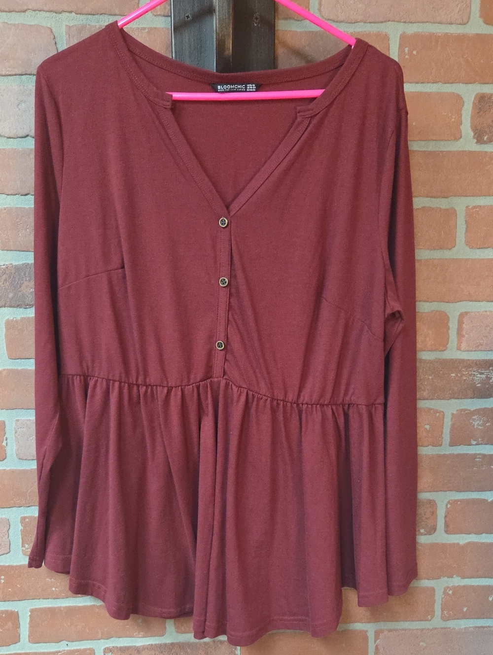 Bloomchic 14-16 baby doll long-sleeved Shirt